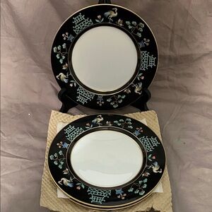 Fitz & Floyd Chinoiserie Salad Plates. Set of four